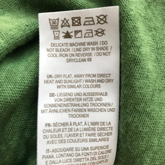 Boden 100% Linen Broderie Eyelet Puff Sleeve Tee Top US 8/UK 12 Kelly Green NWOT - Picture 10 of 10